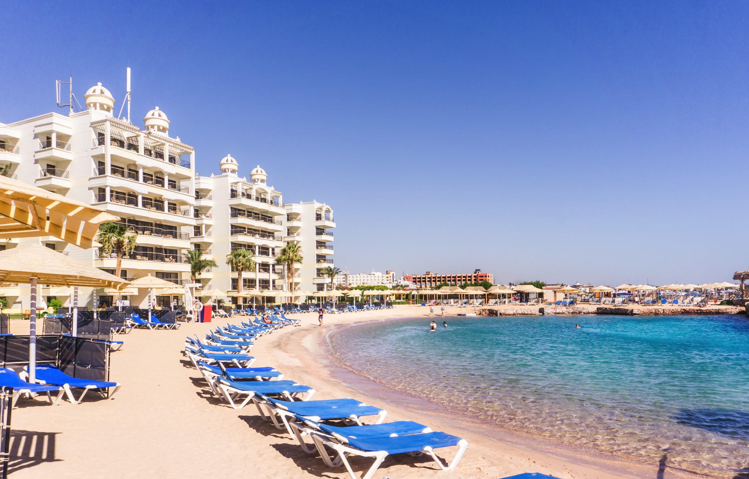 Sunrise Holidays Resort -Adults Only Hurghada Exteriér fotografie The beach at the Grand Hotel